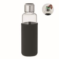 BOTTIGLIA CON PROMEMORIA IN VETRO BOROSILICATO